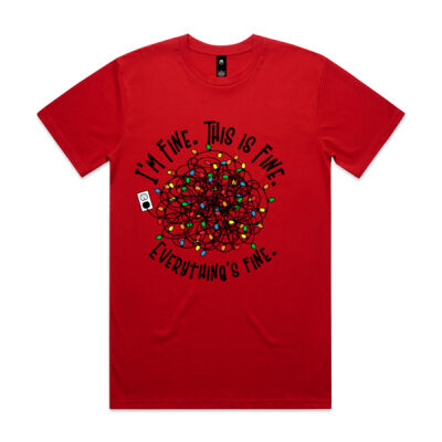 Christmas Tee “I’m Fine” Unisex Thumbnail