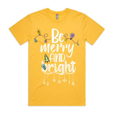 Christmas Tee “Be Merry & Bright” Unisex Thumbnail